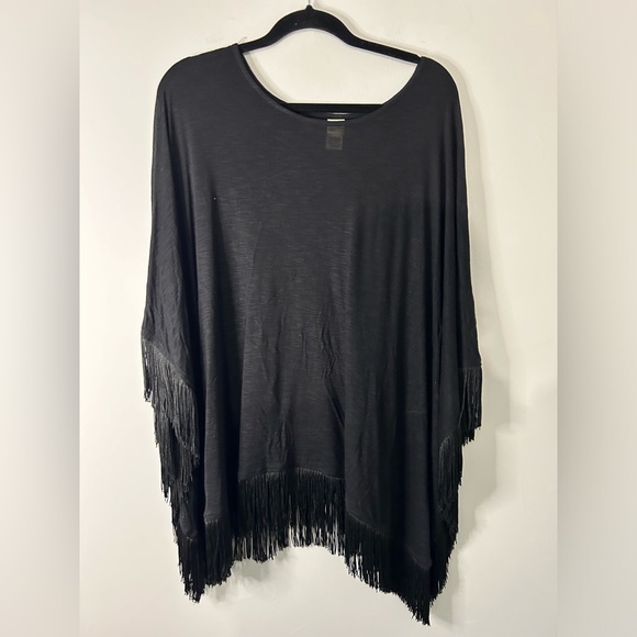 L*Space Ava Black Fringe Swim Cover Up - Picture 2 of 5